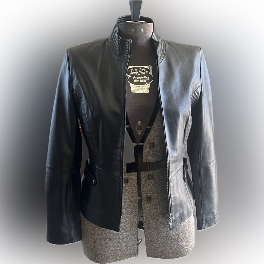 Women’s Black Atelier Leather Jacket